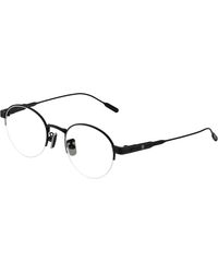 Moncler - Me1016Td 1001 Optical Frames Titanium Transparent Round Normal - Lyst