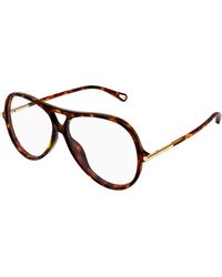 Chloé - Ch0398O 002 Optical Frames Acetate Transparent Round - Lyst