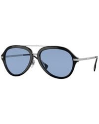 Burberry - Be4377 300172 Sunglasses Plastic Light Pilot - Lyst