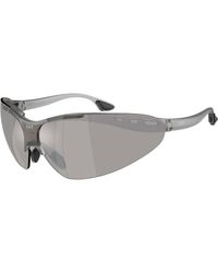 Moncler - Q74007 63586G Sunglasses Injected Geometric Mirror - Lyst