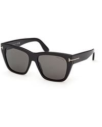 Tom Ford - Ft1343 Flynn-02 01D Sunglasses Acetate Smoke Butterfly Polarized - Lyst