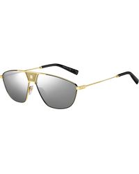 Givenchy - Gv 7163/S J5G/T4 Sunglasses Metal Squared Normal Mirror - Lyst