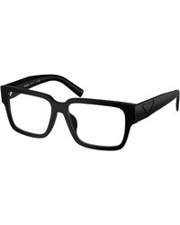 Prada - Pr D10Vd 12P1O1 Optical Frames Acetate Transparent Squared Normal - Lyst