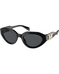 Michael Kors - Mk2192 Empire Oval 300587 Sunglasses Acetate Round Normal - Lyst
