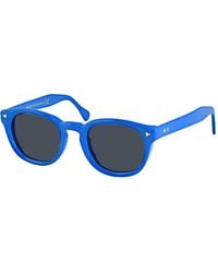 Xlab - Panama Sunglasses Acetate Smoke Round Polarized - Lyst