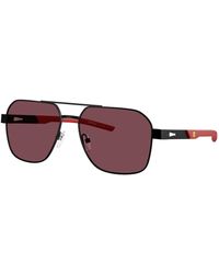 FERRARI SCUDERIA - Fz5003 101/1E Sunglasses Metal Rosso Squared Normal - Lyst