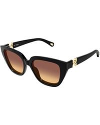 Chloé - Ch0410S 001 Sunglasses Acetate Cat Eye Nuanced - Lyst