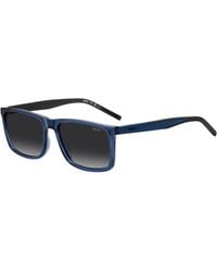 BOSS - Hg 1337/S Pjp/9O Sunglasses Acetate Squared Normal Shaded - Lyst