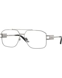 Versace - Ve1302 1001 Optical Frames Steel Geometric Normal - Lyst