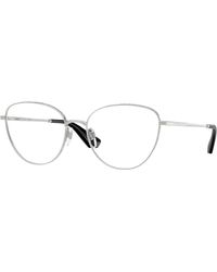 Burberry - Be1398 1005 Optical Frames Metal Transparent Cat Eye Normal - Lyst