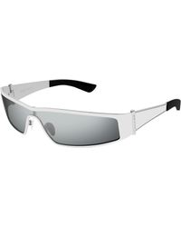 McQueen - Am0491S 002 Sunglasses Acetate Geometric - Lyst