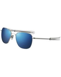 Randolph Engineering - Af216 Gunmetal Outlet Sunglasses Metal Squared Normal - Lyst