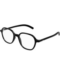 Montblanc - Mb0387O 001 Optical Frames Transparent Round - Lyst