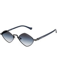 Emporio Armani - Ea2182 34448G Sunglasses Metal Geometric Normal - Lyst