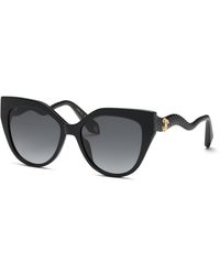 Roberto Cavalli - Src138M 700 Sunglasses Acetate Smoke Squared Normal Nuanced - Lyst