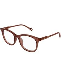 Chloé - Ch0314Oa 002 Optical Frames Acetate Transparent Squared - Lyst