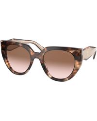 Prada - Pr 14Ws 01R0A6 Sunglasses Acetate Cat Eye Normal Shaded - Lyst