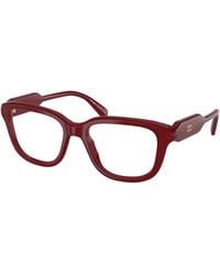 Miu Miu - Mu 02Zv 21I1O1 Optical Frames Acetate Transparent Squared Normal - Lyst