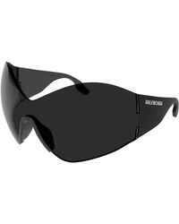 Balenciaga - Bb0180S 001 Sunglasses Nylon Geometric Normal - Lyst