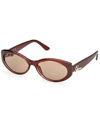 Guess - Gu00307 50E Sunglasses Injected Round Normal - Lyst