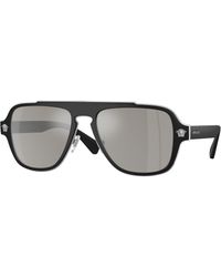 Versace - Ve2199 10006G Sunglasses Metal Geometric Mirrored - Lyst