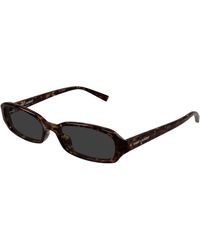 Saint Laurent - Sl 872 Erin 003 Sunglasses Acetate Round - Lyst