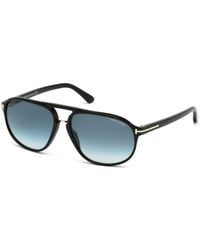 Tom Ford - Ft0447 Jacob 01P Sunglasses Acetate Round Normal Shaded - Lyst