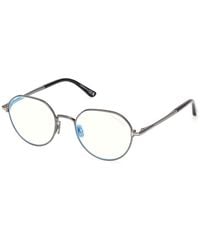 Tom Ford - Ft6127-B 008 Optical Frames Metal Round Normal - Lyst