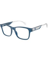 Emporio Armani - Ea3239 6092 Optical Frames Acetate Squared Normal - Lyst