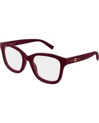 Gucci - Gg2104O 003 Optical Frames Injected Transparent Squared - Lyst