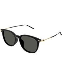 Montblanc - Mb0416Sa 002 Sunglasses Acetate Squared - Lyst