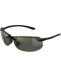 Maui Jim - Mj0412Sa 003 Occhiali Da Sole Iniettato Verde Squadrata - Lyst