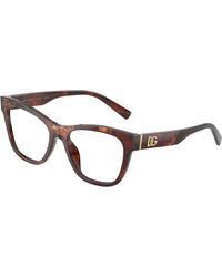 Dolce & Gabbana - Dg3430 3222 Optical Frames Acetate Squared Normal - Lyst