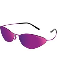 Balenciaga - Bb0350S 003 Sunglasses Titanium Cat Eye - Lyst
