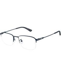 Emporio Armani - Ea1194Td 3018 Optical Frames Titanium Transparent Pillow Normal - Lyst