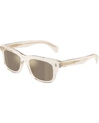 Moncler - Me6004 Claro 30035A Sunglasses Acetate Squared Mirror - Lyst