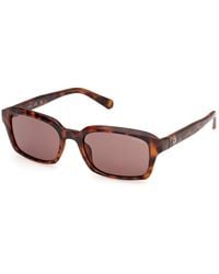 Guess - Gu00365 52E Sunglasses Injected Squared Normal - Lyst