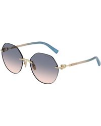 Tiffany & Co. - Tf3123 619116 Sunglasses Metal Geometric Normal Nuanced - Lyst