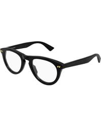 Bottega Veneta - Bv1507O 006 Optical Frames Acetate Transparent Round - Lyst