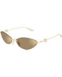Balenciaga - Bb0536S 005 Sunglasses Metal Geometric Flash - Lyst