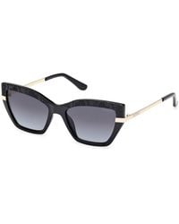 Guess - Gu00216 01B Sunglasses Injected Smoke Squared Normal - Lyst
