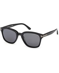 Tom Ford - Ft1213 Graydon 01D Sunglasses Acetate Smoke Squared Polarized - Lyst