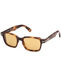 Tom Ford - Ft1359 Ezra-02 53E Sunglasses Acetate Squared Normal - Lyst