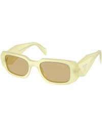 Prada - Pr 17Ws 21G10R Sunglasses Acetate Squared Normal - Lyst