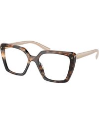Prada - Pr 16Zv 07R1O1 Optical Frames Acetate Squared Normal - Lyst