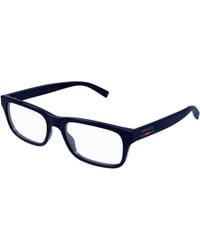 Gucci - Gg1858O 001 Optical Frames Injected Transparent Squared - Lyst