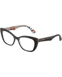Dolce & Gabbana - Dg3360 3217 Optical Frames Acetate Transparent Cat Eye Normal - Lyst