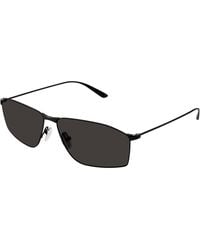 Balenciaga - Bb0413S 001 Sunglasses Metal Squared - Lyst