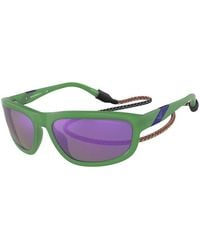 Emporio Armani - Ea4183U 52844V Sunglasses Plastic Squared Mirror - Lyst