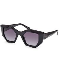 Guess - Gu7897 01B Sunglasses Injected Geometric Normal Shaded - Lyst